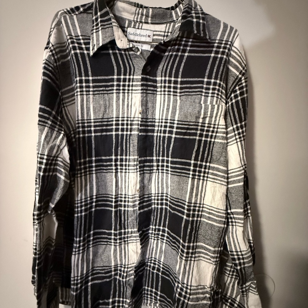 Saddlebred Monochrome Plaid Shirt